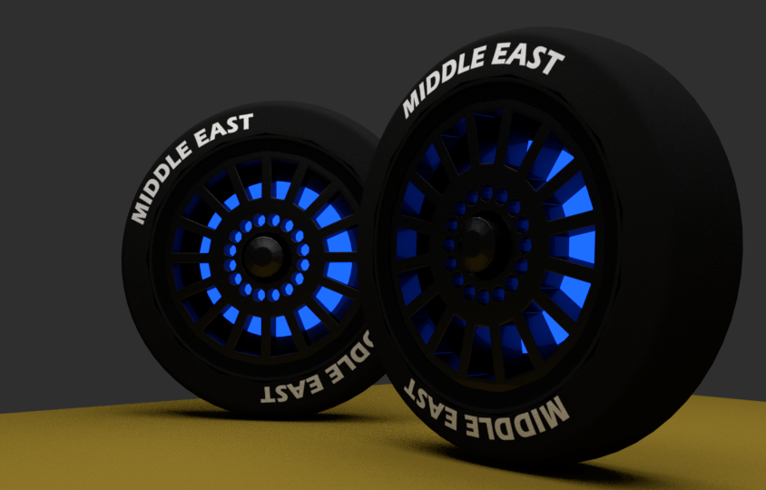 Tires & Wheels Free 3D Model .blender .fbx .obj Free3D