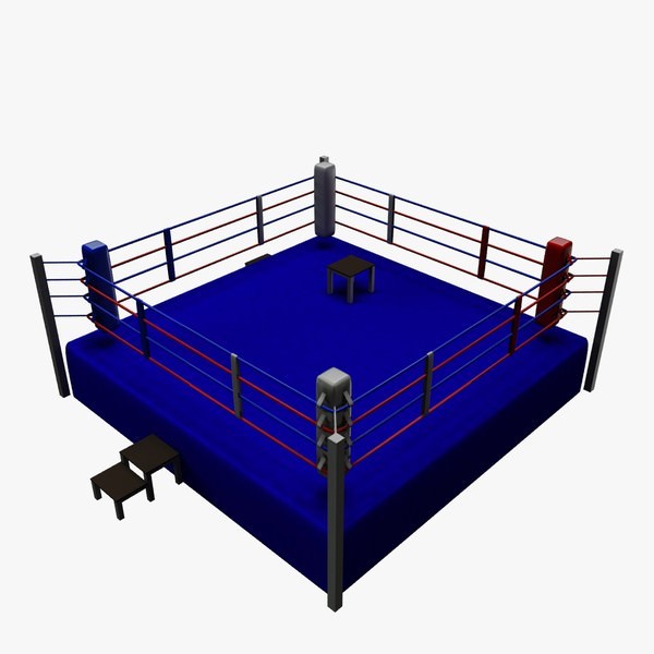 Regulation Boxing Ring SG V1 Free 3D Model .obj .stl Free3D