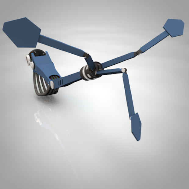 Rigged Robot Arm Free 3D Model .c4d .fbx Free3D