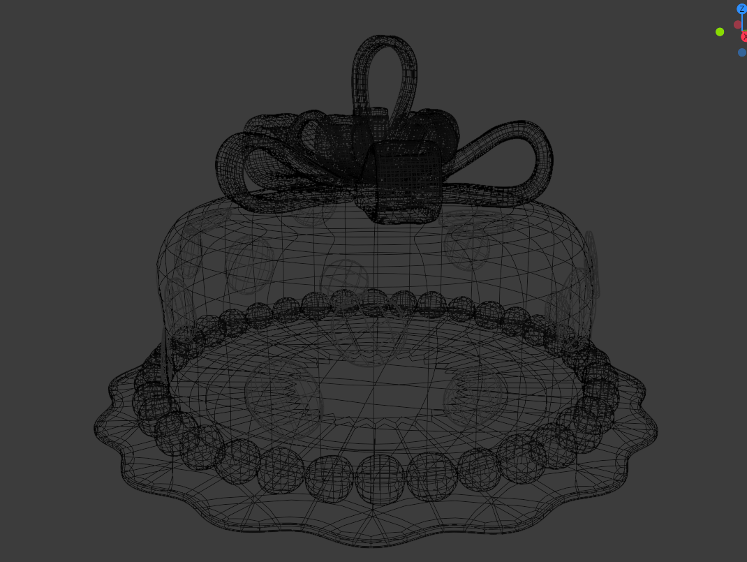 Fondant cake Free 3D Model .blend .fbx Free3D