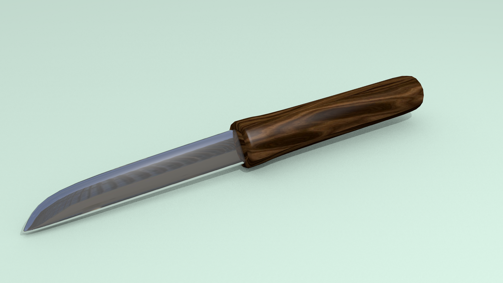 Simple Knife with texture Free 3D Model .Blender Free3D