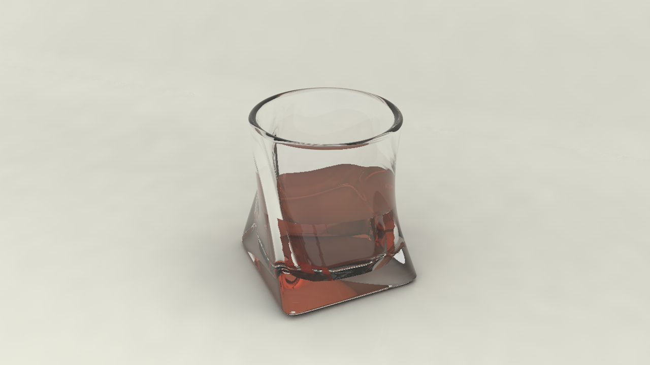 Glass of Whiskey Free 3D Model .c4d .obj .3ds Free3D