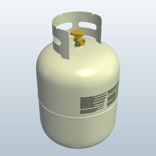 Propane Tank v1 Free 3D Model .obj .stl Free3D