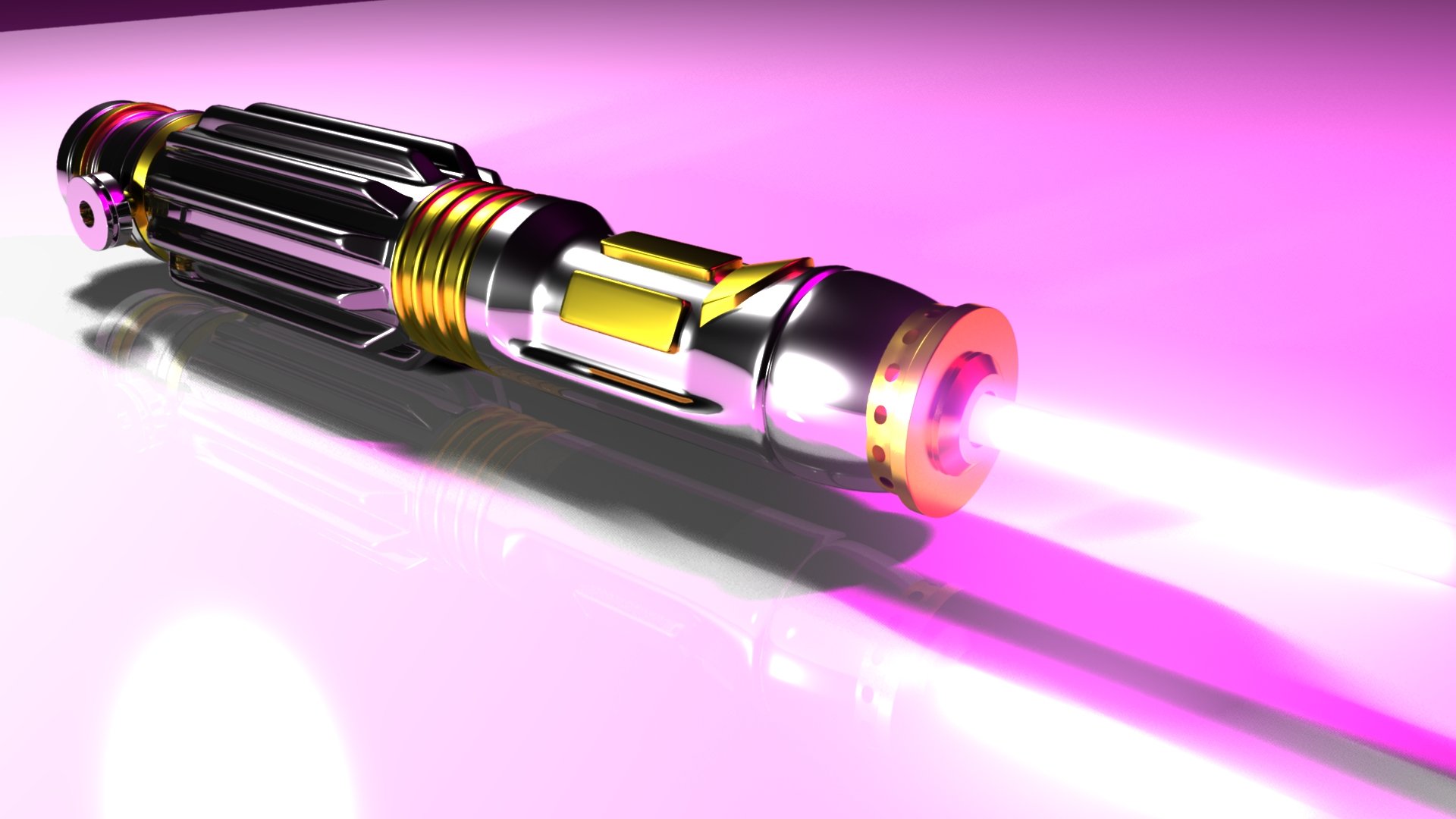MACE WINDU´S LIGHTSABER Free 3D Model .obj .mtl Free3D