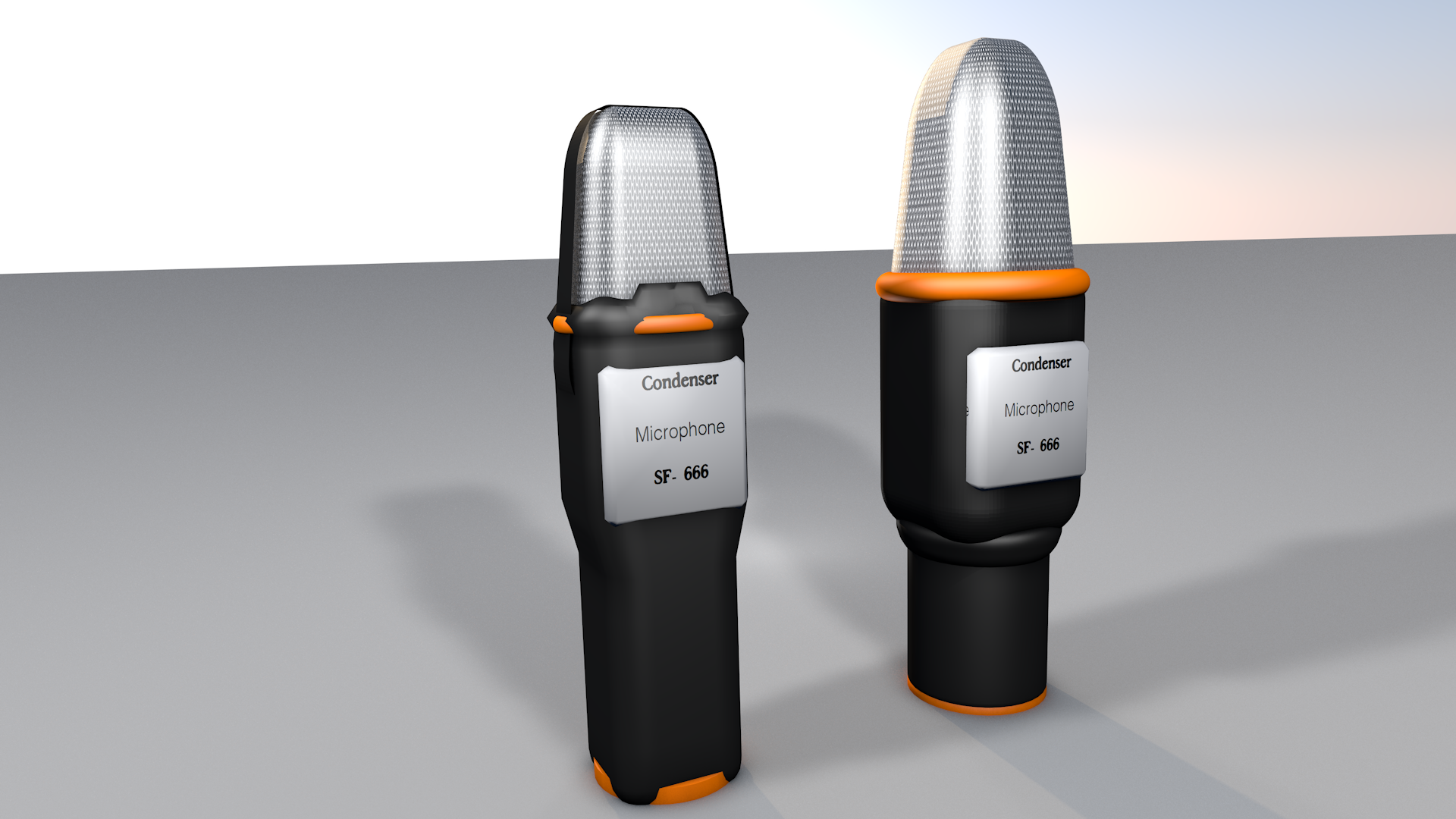 Microphones SF-666 Free 3D Model - .c4d .fbx - Free3D