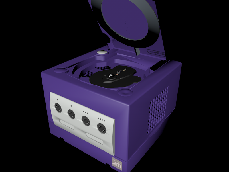Nintendo Gamecube Updated Free 3D Model .3ds .dae .c4d .fbx Free3D