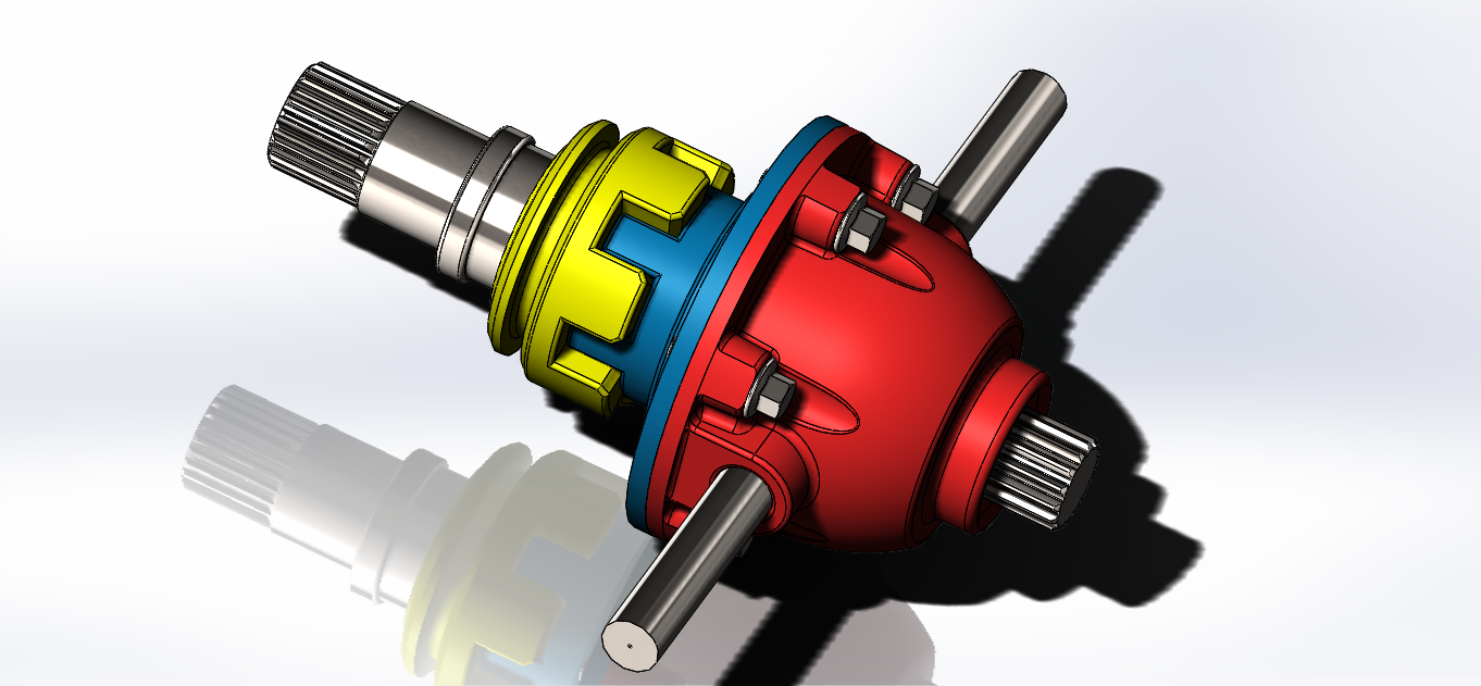 Differential Gear Box Free 3D Model .sldasm .sldprt Free3D