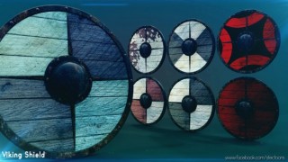Viking Shields 3d model