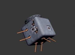 Omid satellite 3d model