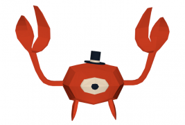 Ein Auge Krabbe 3d model