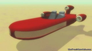 Luke Skywalkers landspeeder 3d model