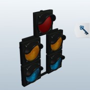 light traffic signal v1  3d model