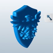 Shield with Eagle v1  3d model