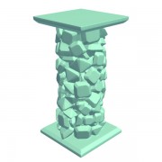 DisplayPedestalFacetedDiamonds v2  3d model