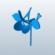 蜜蜂花园旋转器v1 3d model