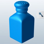 Quadratischer Salzstreuer V2 3d model