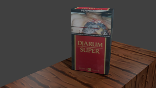 Pack Cigarettes Djarum Super 3d model