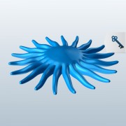 Звезда подсолнечника морская звезда v1 3d model