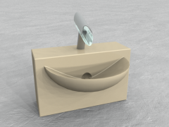 Wall Mount Sink 3d model