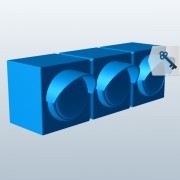 Horizontal Traffic Signal V1  3d model