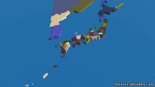 Japan 3d model