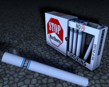 Pack of Cigarettes 3d model