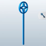 звезда в круге v1 3d model