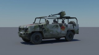 Leaping Fox (BJ2022) 3d model