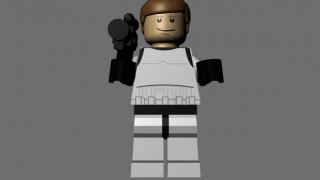 LEGO Han Solo Stormtrooper Disguise 3d model