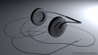 casque audio classic 3d model