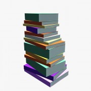 Books Paperback v1  3d model