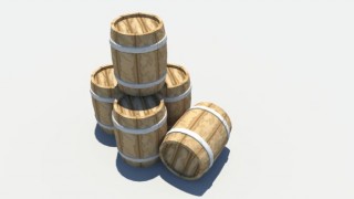 Средневековая бочка Бесплатная 3D Модель - .obj .mb .fbx - Free3D