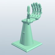 Cyborg Hand v1  3d model