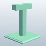 Plain Post v1  3d model