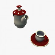 Jogo de chá v1 3d model
