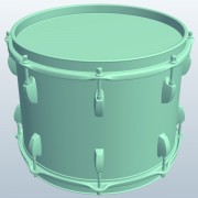 Tenor drum V1  3d model