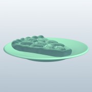 Pecan Pie Slice V1  3d model