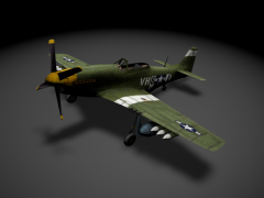 P-51 Mustang 3d model