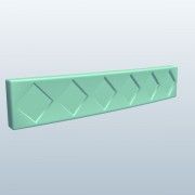 Tie ClipDiamond Pattern v1  3d model