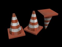 Low Poly Traffic Cone 3d model